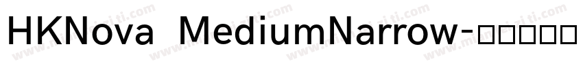 HKNova  MediumNarrow字体转换